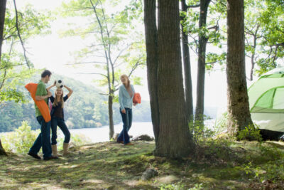 family hiking